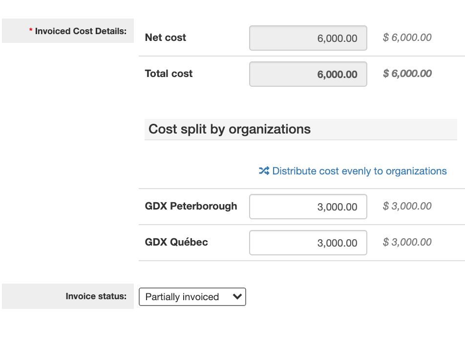 Validate and adjust costs